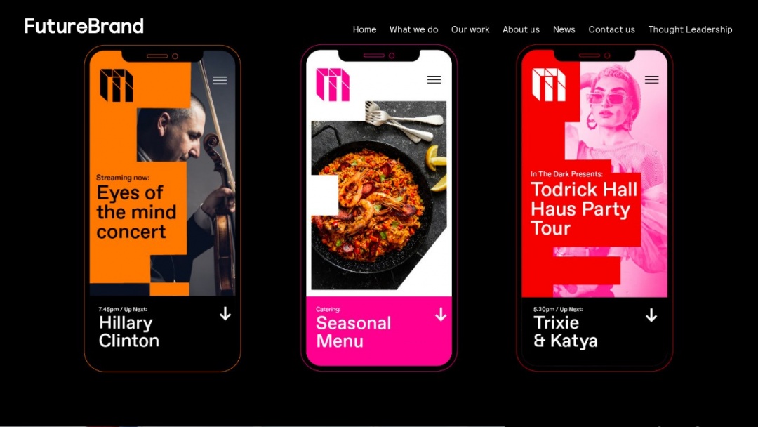 Screenshot of FutureBrand's Website