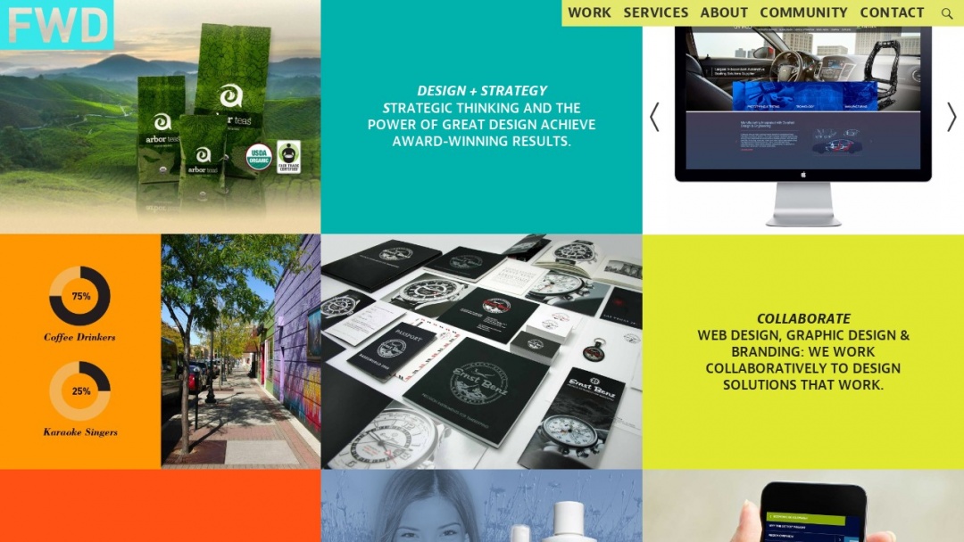 Screenshot of FWD's Website