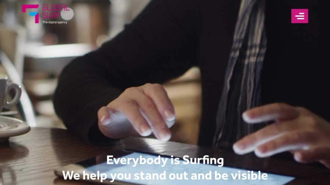 Screenshot of Global Surf's Website