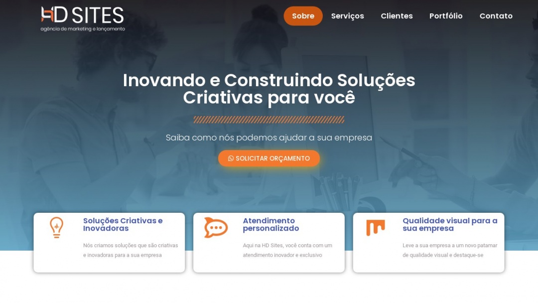 Screenshot of Hd Sites's Website