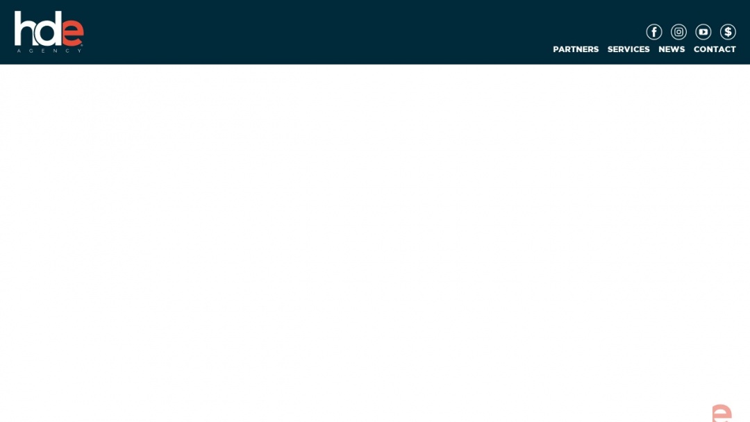 Screenshot of HDE Agency's Website