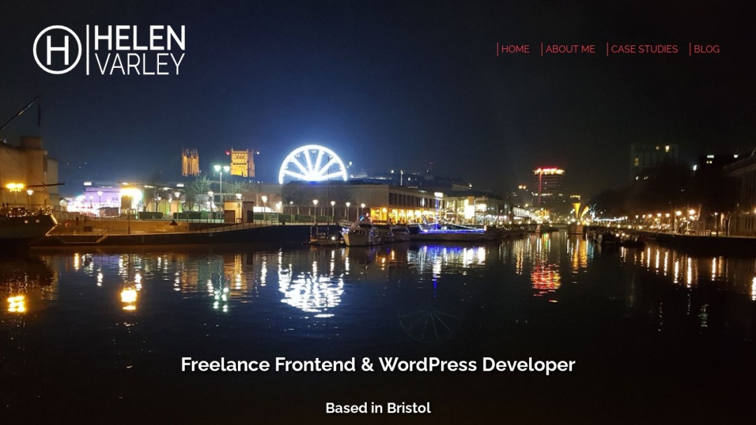 Screenshot of Helen Varley Freelance Web Developer's Website