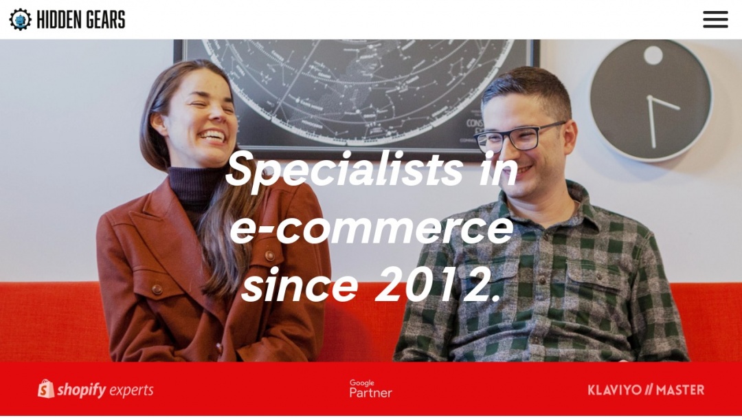 Screenshot of Hidden Gears's Website