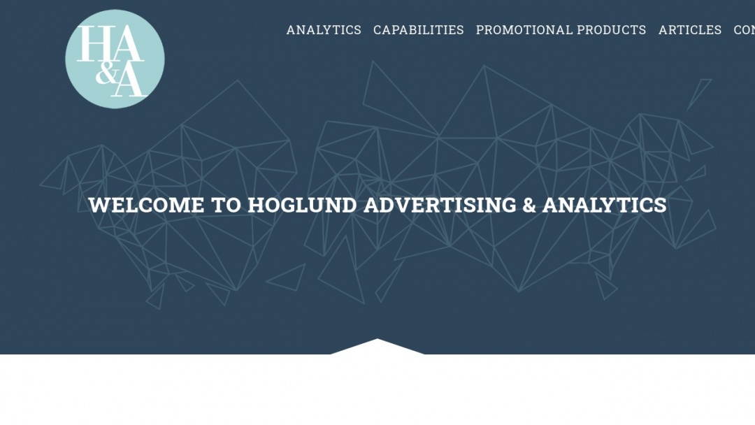 Screenshot of Hoglund Advertising & Analytics's Website