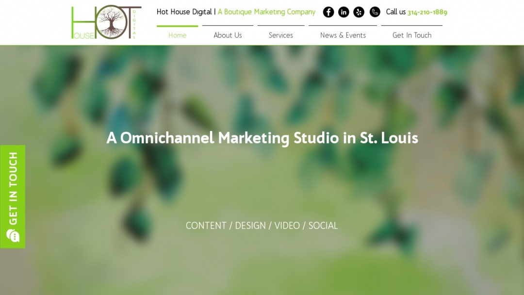 Screenshot of Hot House Digital's Website