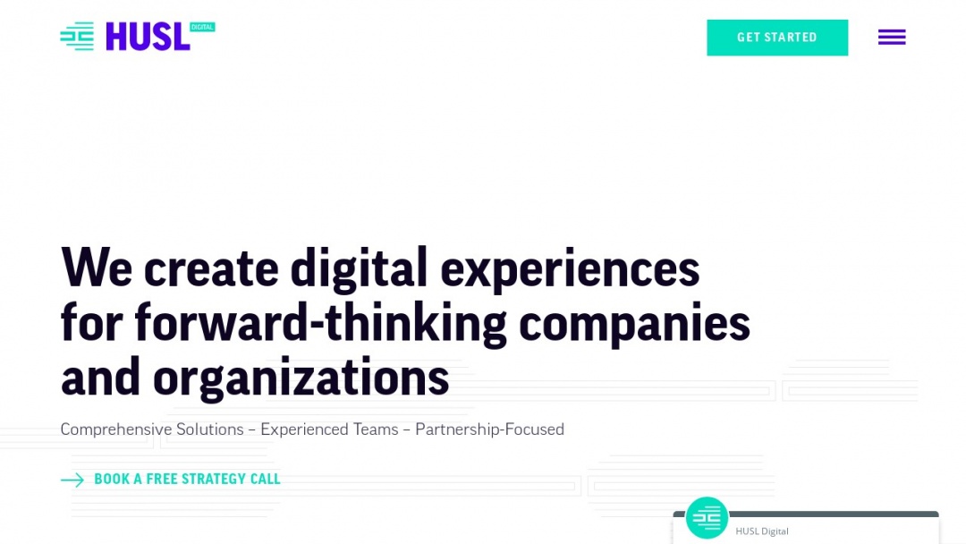 Screenshot of HUSL Digital's Website