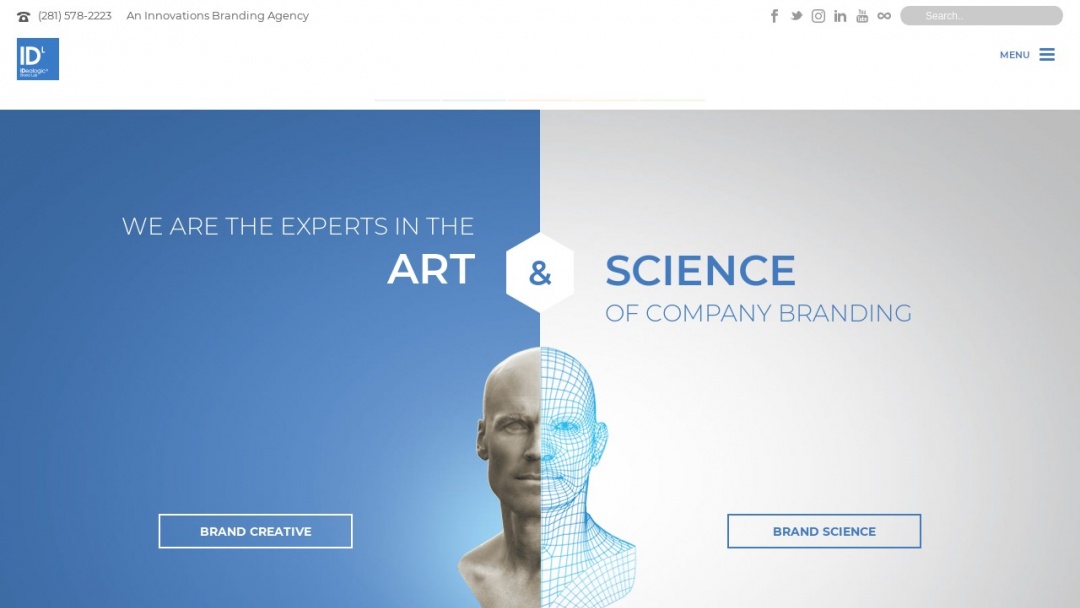 Screenshot of IDealogic Brand Lab's Website