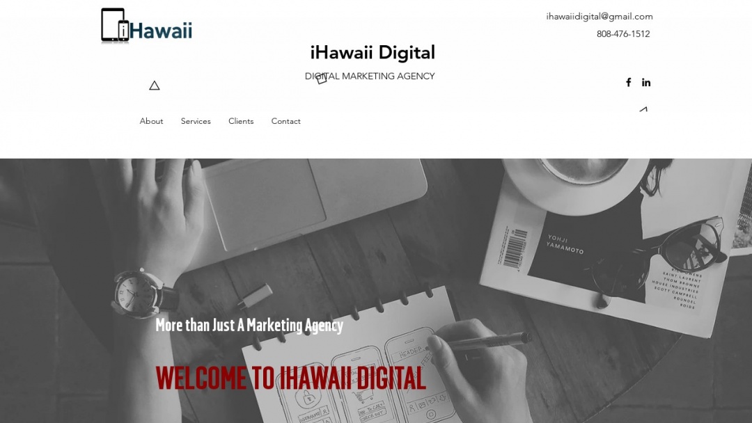 Screenshot of iHawaii Digital's Website