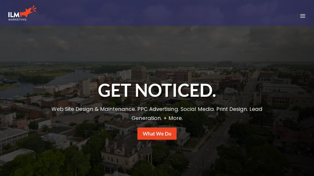 Screenshot of ILM Marketing's Website