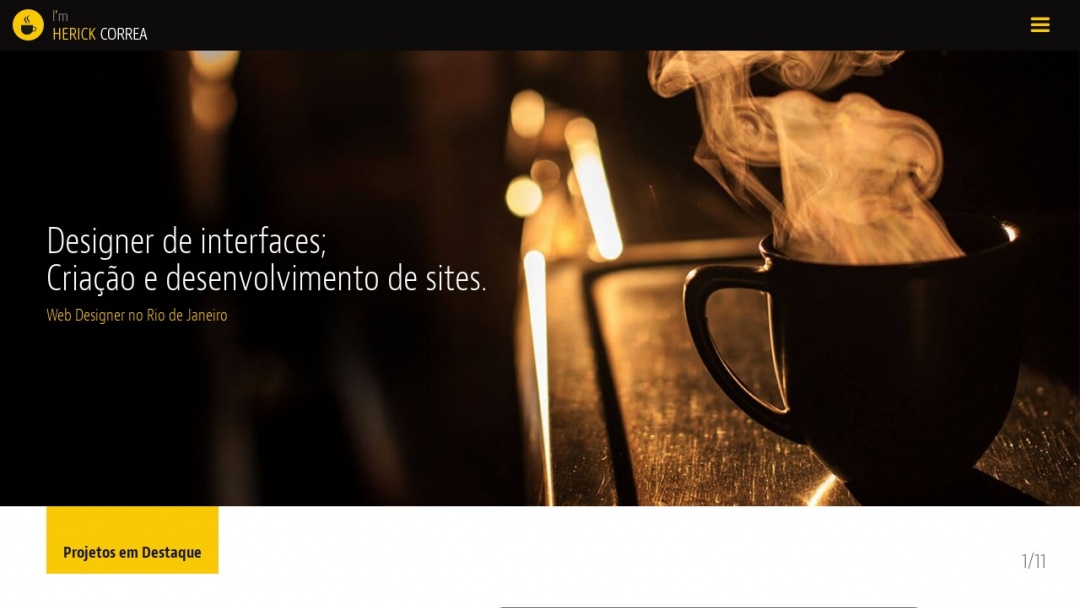 Screenshot of I'm Herick Correa's Website