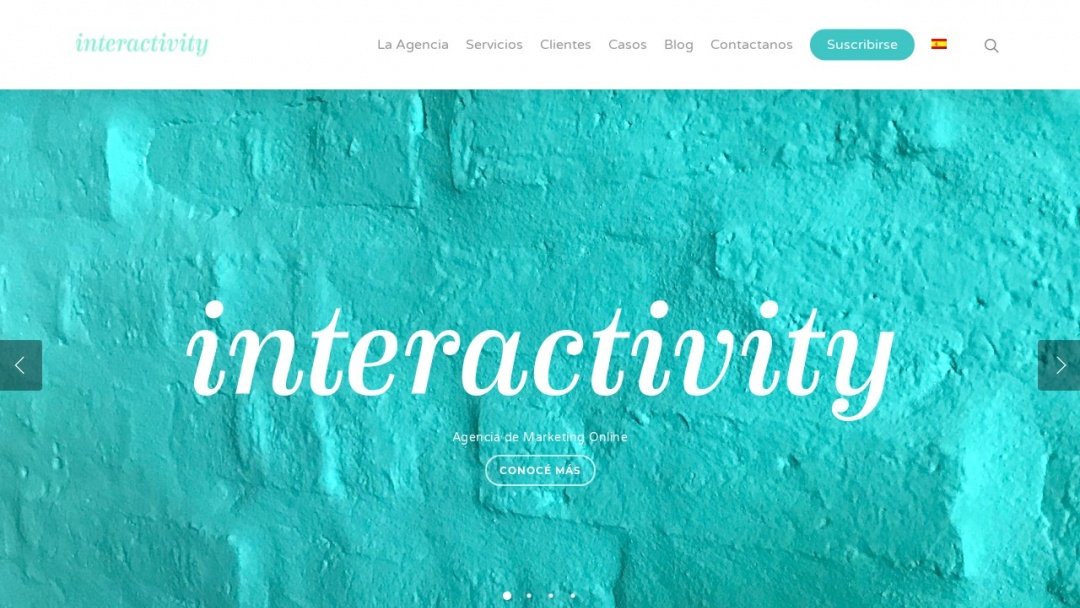 Screenshot of Interactivity's Website