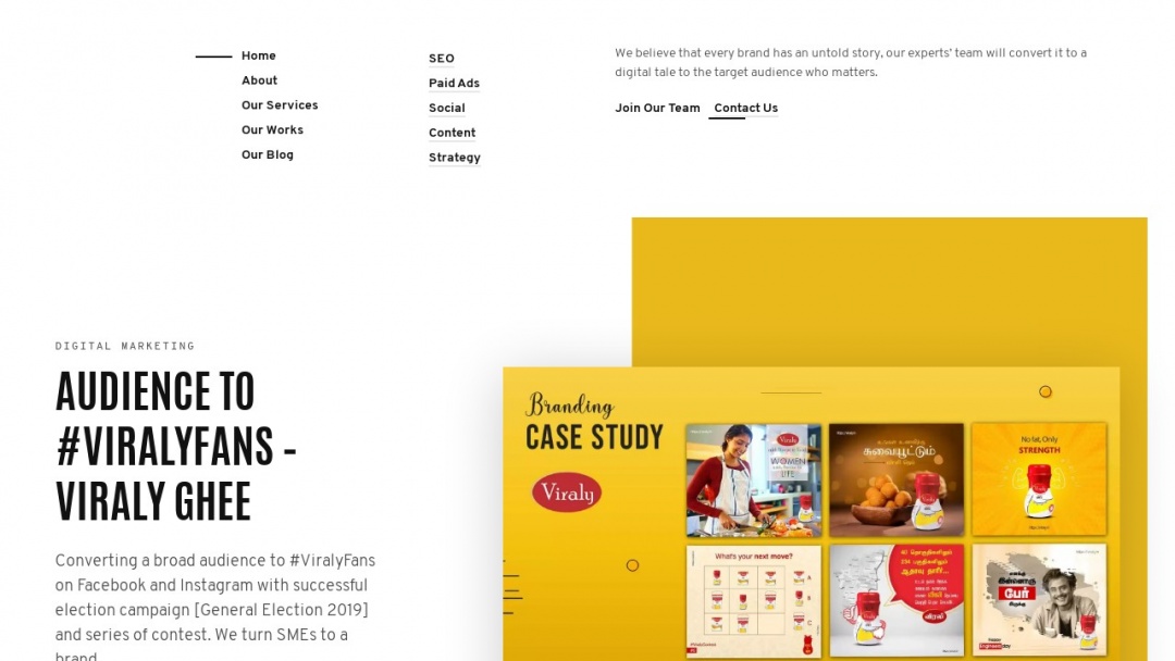 Screenshot of Internest Agency's Website