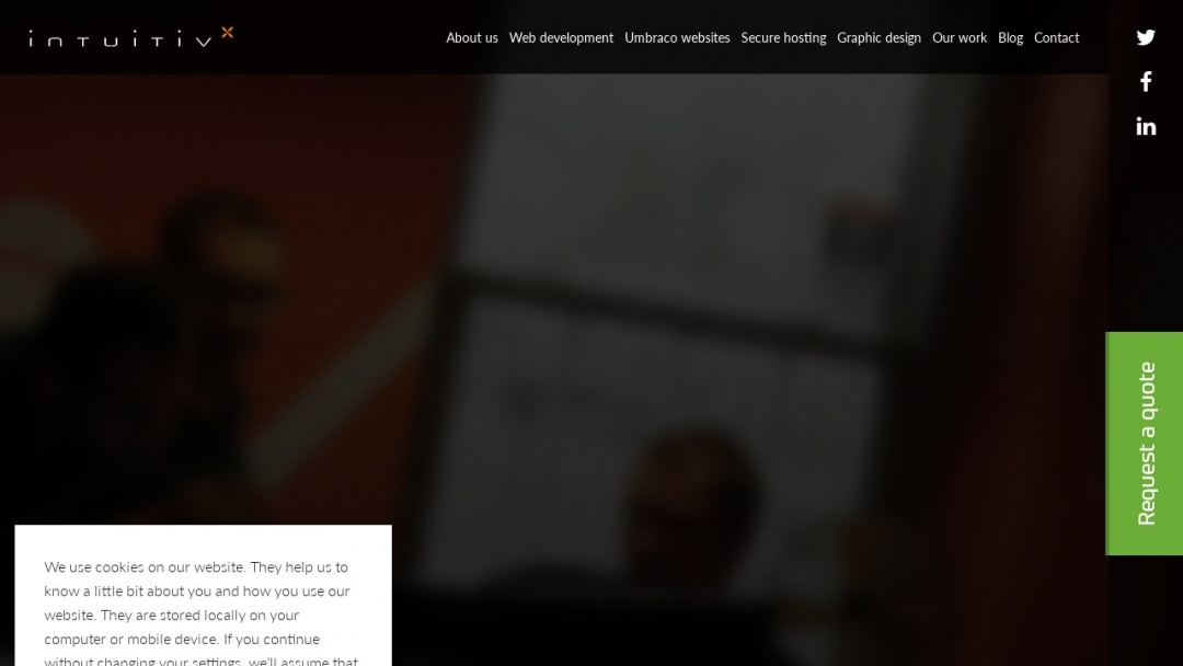 Screenshot of Intuitiv Digital's Website