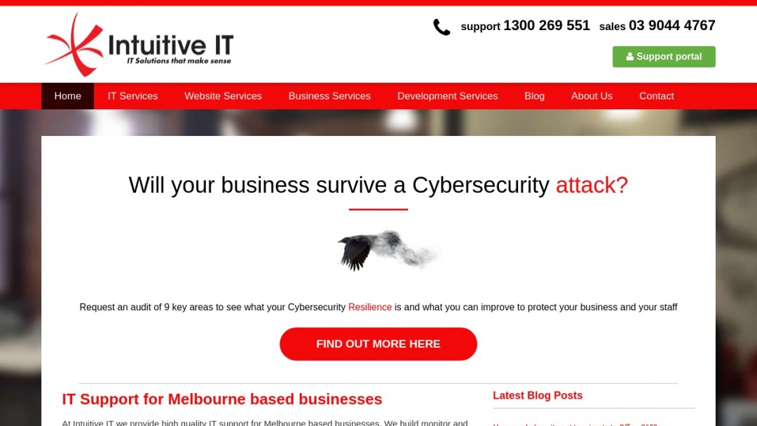 Screenshot of Intuitive IT Pty Ltd's Website