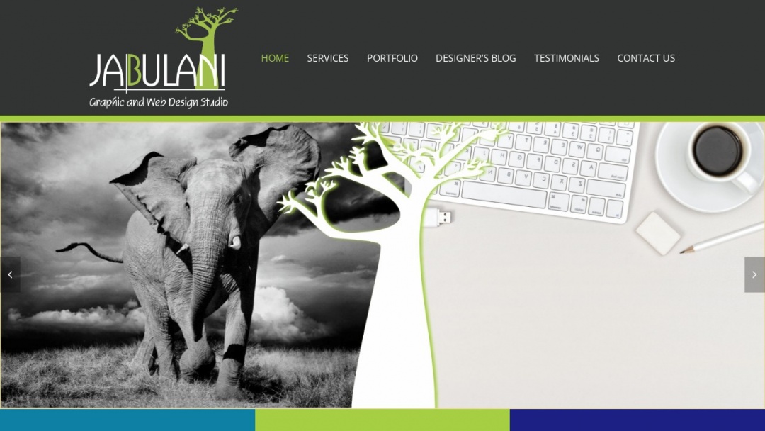 Screenshot of Jabulani Design Studio's Website