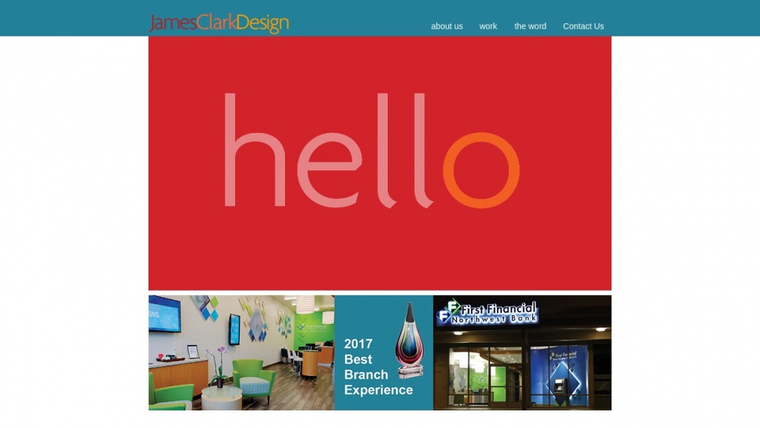 Screenshot of James Clark Design's Website