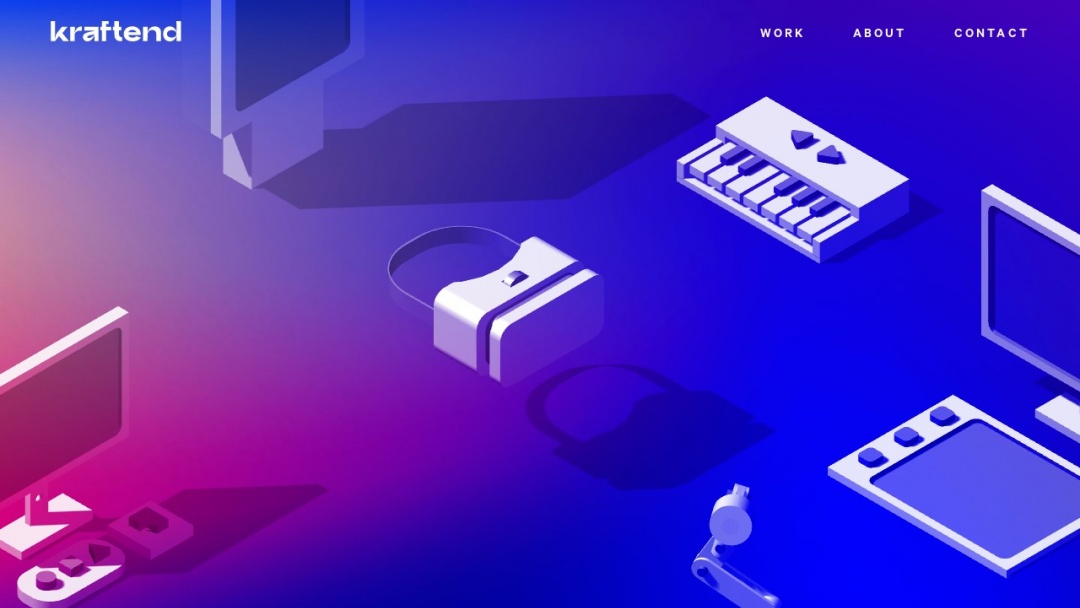 Screenshot of Kraftend's Website