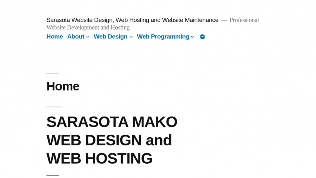 Screenshot of MAKO WEB SALES LLC's Website