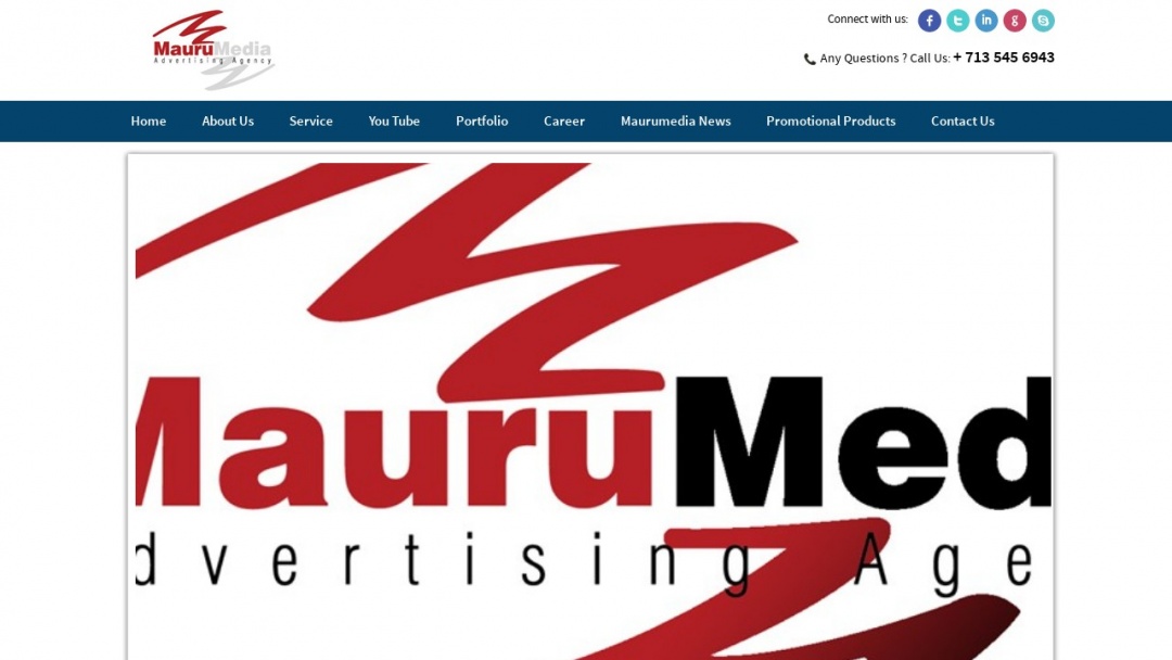 Screenshot of Mauru Media Advertising Agency's Website