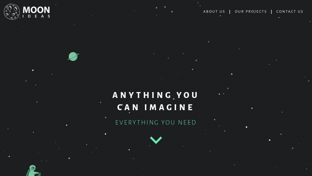 Screenshot of Moon Ideas's Website