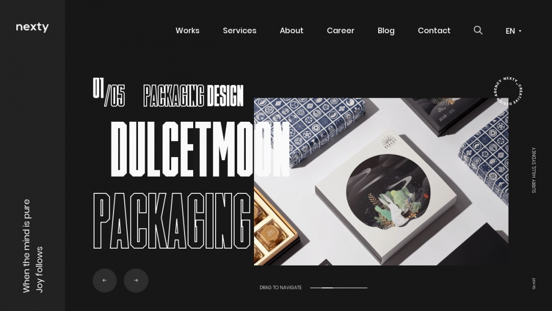 Screenshot of Nexty Pty Ltd's Website