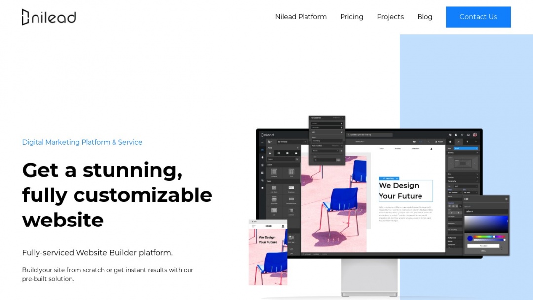 Screenshot of Nilead Digital Marketing Solutions's Website