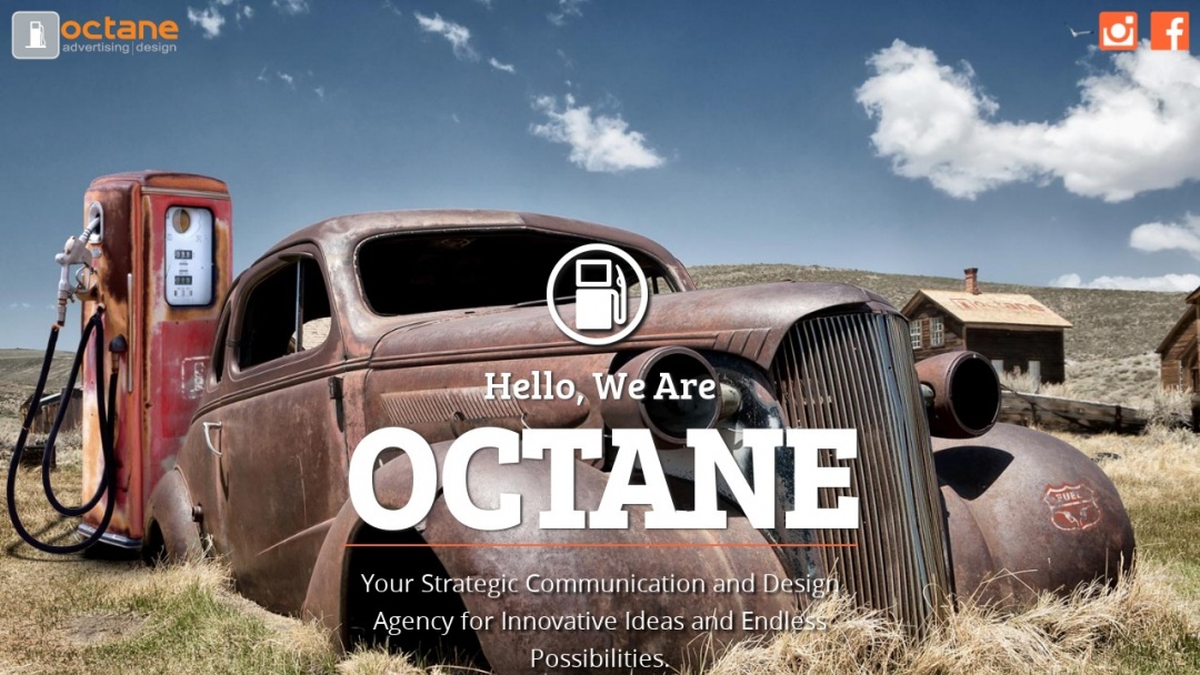 Screenshot of Octane Advertising & Design's Website