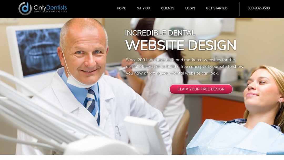 Screenshot of Only Dentists's Website