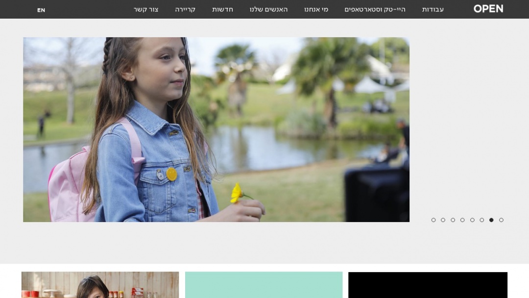 Screenshot of OPEN - Total Brand Experience's Website