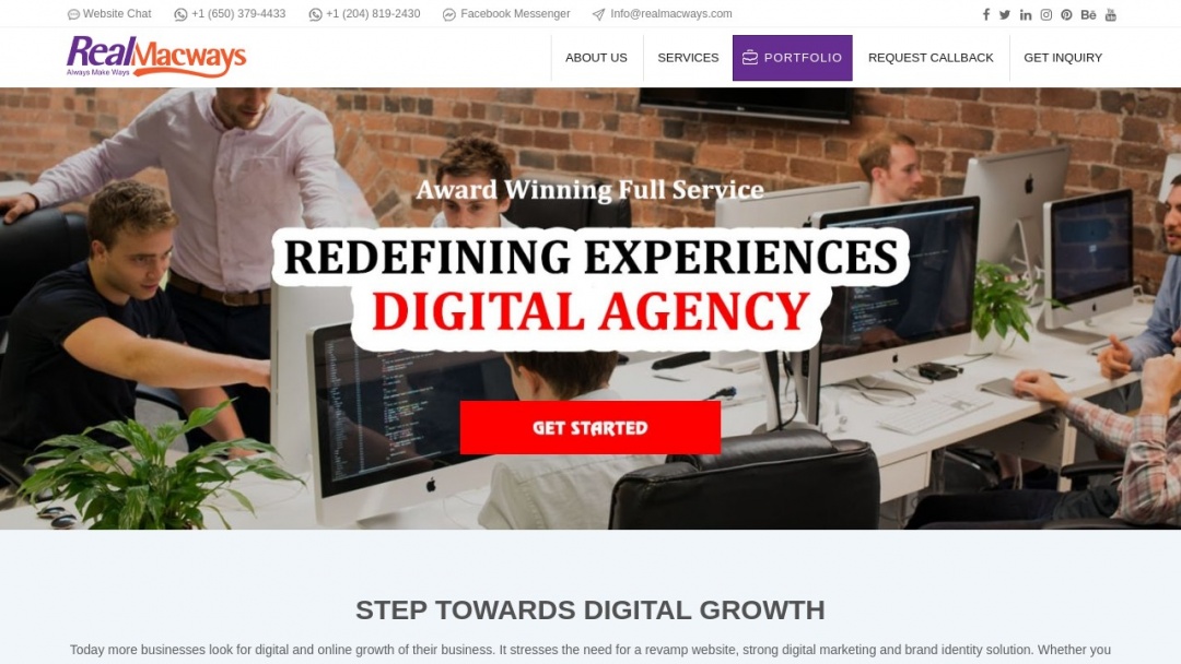 Screenshot of RealMacways's Website