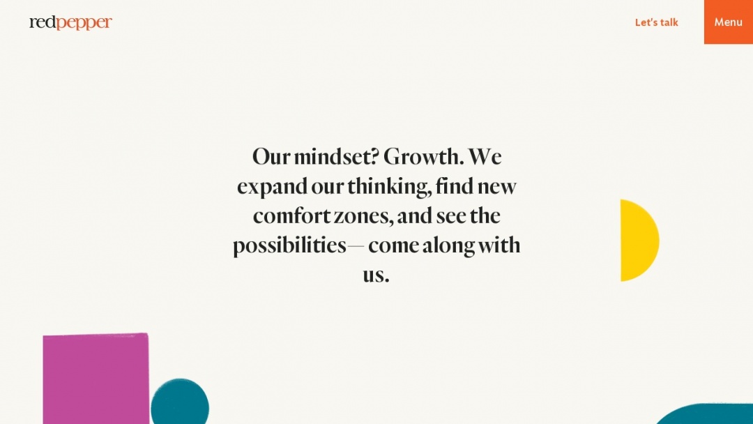 Screenshot of redpepper's Website