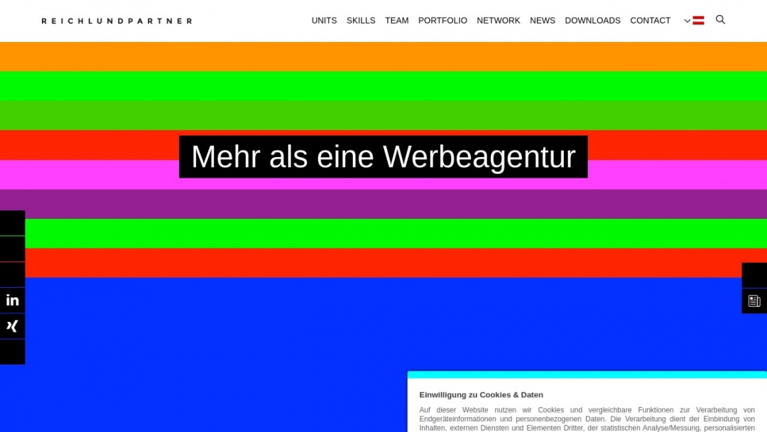 Screenshot of Reichl und Partner Werbeagentur GmbH's Website