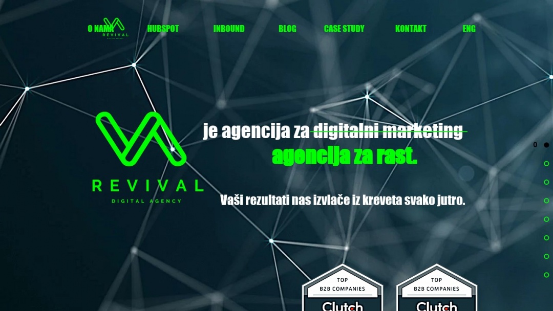 Screenshot of REVIVAL Digital Agency's Website