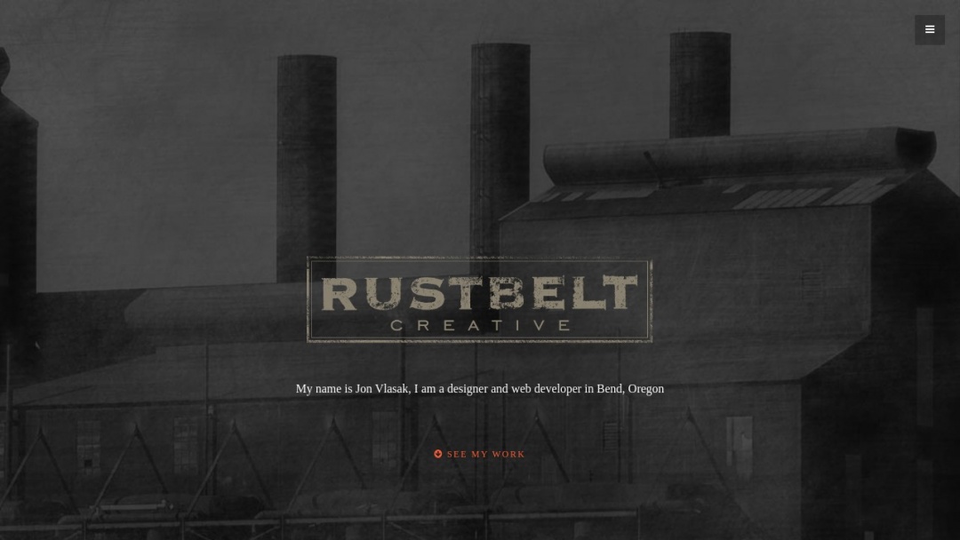 Screenshot of Rustbelt Creative's Website