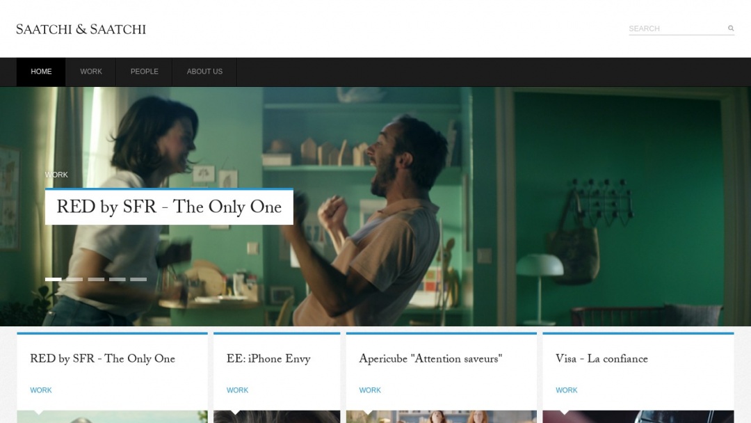 Screenshot of Saatchi & Saatchi + Duke's Website