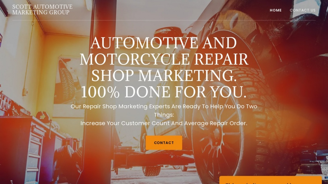 Screenshot of SAMG Advertising Agency's Website