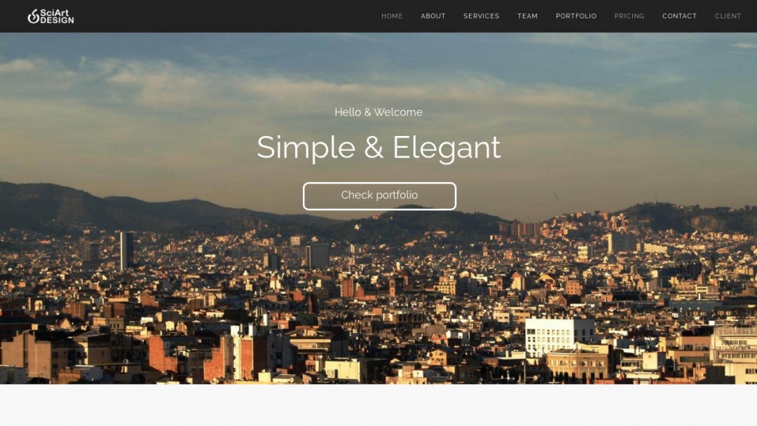 Screenshot of SciArt Agency's Website