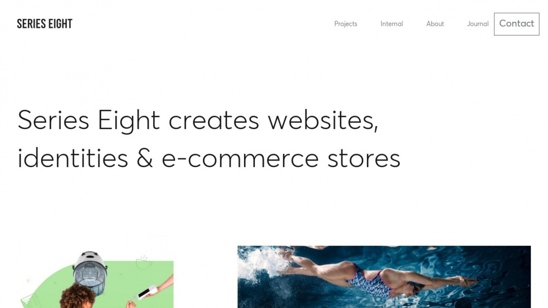 Screenshot of Series Eight's Website