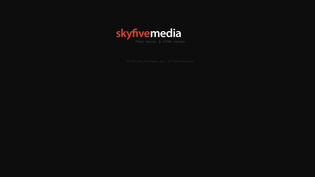 Screenshot of Sky Five Media's Website