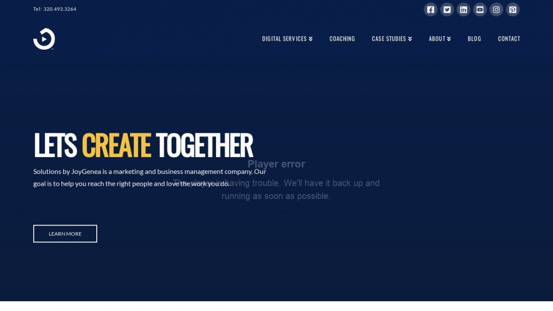 Screenshot of Solutions by JoyGenea's Website