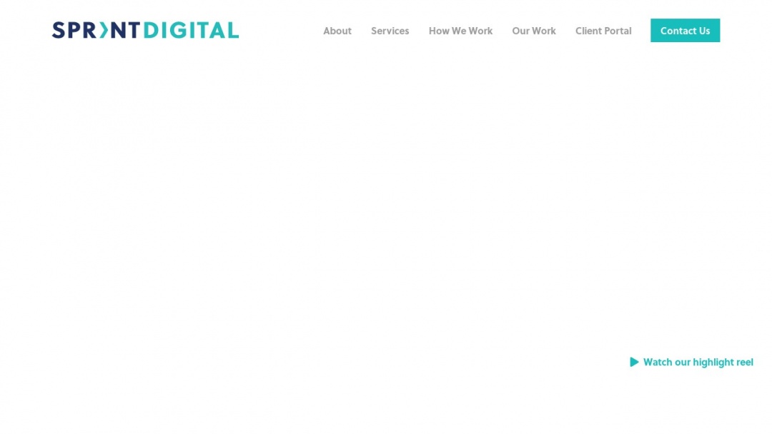 Screenshot of Sprint Digital's Website