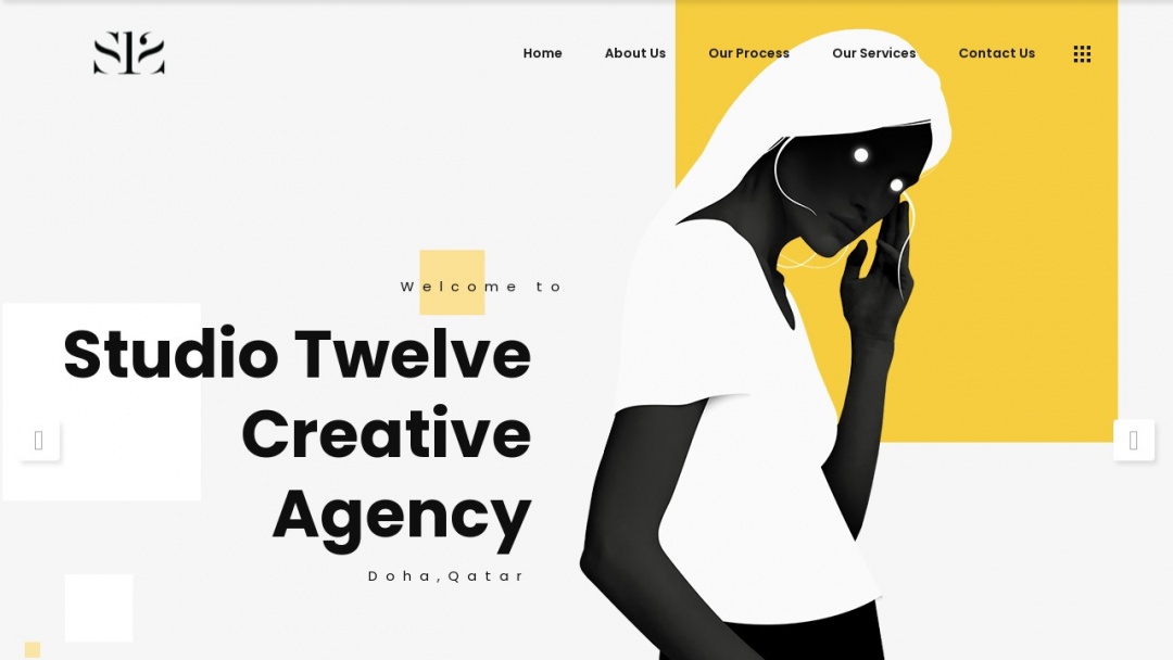 Screenshot of Studio Twelve Creative's Website