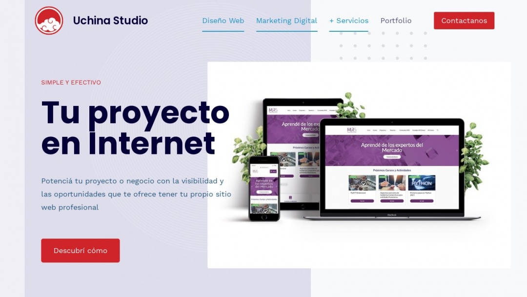 Screenshot of Uchina Studio's Website