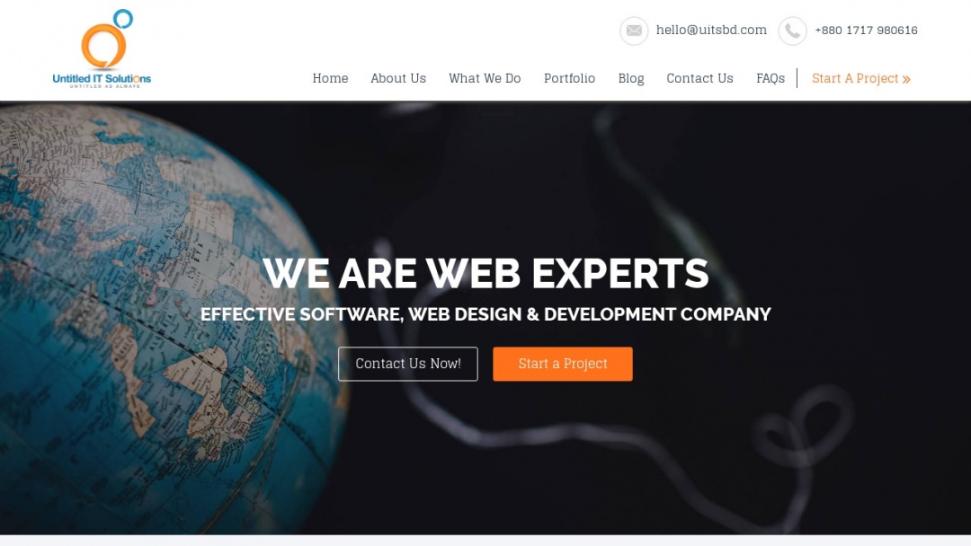 Screenshot of Untitled IT Solutions (Pvt.) Ltd.'s Website