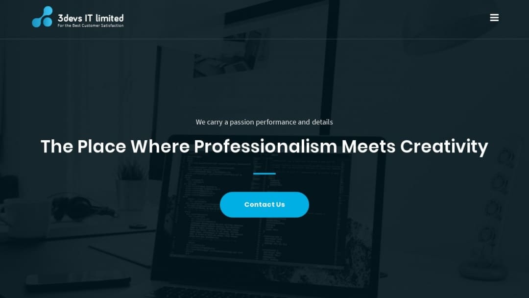 Screenshot of 3DEVs IT Ltd.'s Website