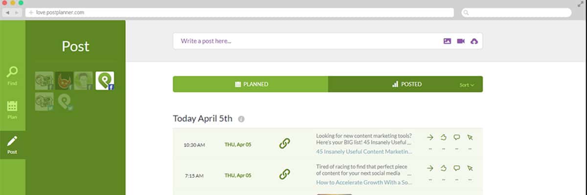 Post Planner Social Media Monitoring App