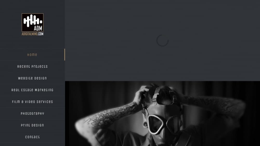 Screenshot of A Digital Mind's Website