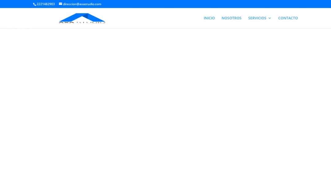 Screenshot of Axastudio's Website