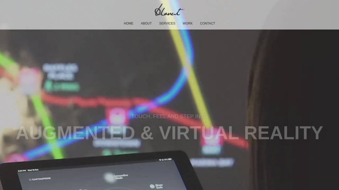 Screenshot of Blanct's Website