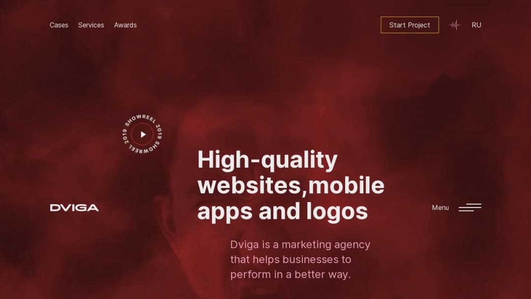 Screenshot of DVIGA's Website